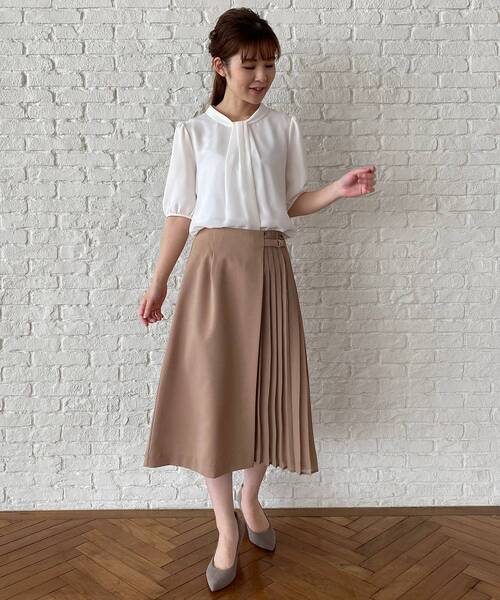 SOUP（スープ）の「◆タックボウタイシフォンブラウス（シャツ/ブラウス・レディース・ライトグレー/ブラック/オフホワイト/ブラウン系その他・11/15 /13/09）」の13枚目の写真