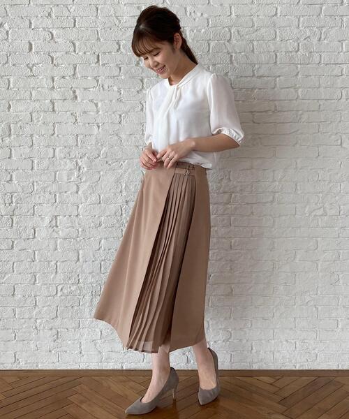 SOUP（スープ）の「◆タックボウタイシフォンブラウス（シャツ/ブラウス・レディース・ライトグレー/ブラック/オフホワイト/ブラウン系その他・11/15 /13/09）」の14枚目の写真