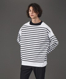 MONT KEMMEL | 【MONTKEMMEL / モンケメル】別注 ボーダー オーバーサイズ バスク シャツ(Tシャツ/カットソー)