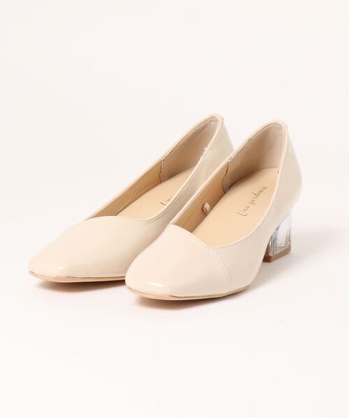 Una gardenia(ウナガルデニア)の「【minia】 クリアヒールパンプス(パンプス・レディース・ベージュ/アイボリー/ブラック・L/M/S/LL)」の3枚目の写真