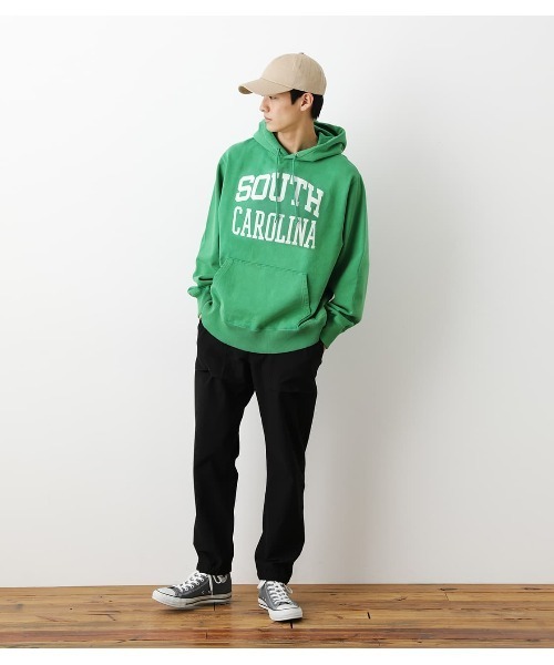 RODEO CROWNS WIDE BOWL（ロデオクラウンズワイドボウル）の「GOOD OLD College パーカー（パーカー・レディース・レッド/グレー×ホワイト/グリーン・FREE）」の5枚目の写真