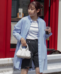 GLOSTER | 【GLOSTER/グロスター】フライフロント ロングシャツ(シャツ/ブラウス)