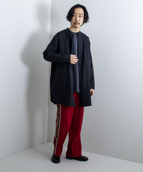 GLOSTER（グロスター）の「【GLOSTER/グロスター】フライフロント ロングシャツ（シャツ/ブラウス・メンズ・ブラック/オフホワイト/サックスブルー・MEDIUM/LARGE）」の16枚目の写真