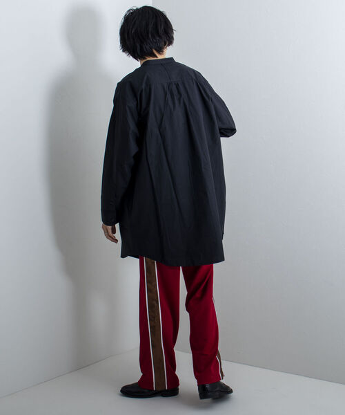 GLOSTER（グロスター）の「【GLOSTER/グロスター】フライフロント ロングシャツ（シャツ/ブラウス・メンズ・ブラック/オフホワイト/サックスブルー・MEDIUM/LARGE）」の17枚目の写真