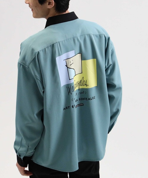 (What it isNt)ART BY MARKGONZALES(ワットイットイズント)の「【(What it isNt)】プリントシャツ(シャツ/ブラウス・メンズ・ケリーグリーン/ブラック/ベージュ・L/M/XL)」の21枚目の写真