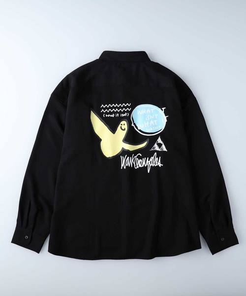 (What it isNt)ART BY MARKGONZALES(ワットイットイズント)の「【(What it isNt)】プリントシャツ(シャツ/ブラウス・メンズ・ケリーグリーン/ブラック/ベージュ・L/M/XL)」の20枚目の写真