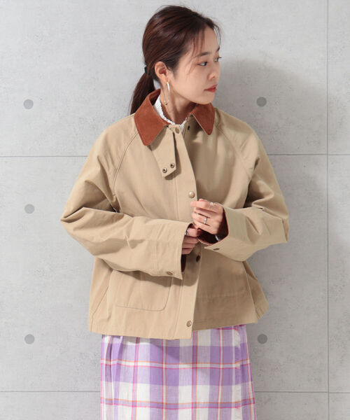fredy repit（フレディレピ）の「配色衿 ショートブルゾン（ブルゾン・レディース・ベージュ/カーキ・38）」の20枚目の写真