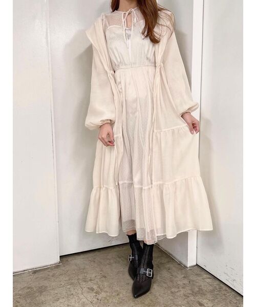 EATME（イートミー）の「ドットチュールマキシワンピース（ワンピース