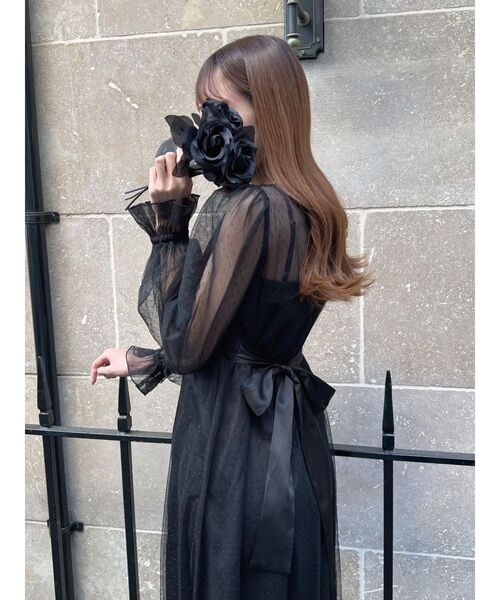 EATME（イートミー）の「ドットチュールマキシワンピース（ワンピース