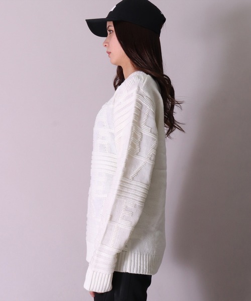 LUXE/R GOLF（ラグジュ ゴルフ）の「【LUXE/R GOLF】3D ロゴ ジャガード ニット プルオーバー(RMS)（ニット/セーター・メンズ・ブラック/オフホワイト/イエロー・MEDIUM/LARGE）」の20枚目の写真