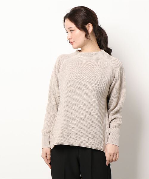 Plantation(プランテーション)の「コットンリブニット(ニット/セーター・レディース・ベージュ/ネイビー/イエロー・M size)」の9枚目の写真