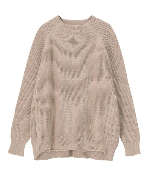 Plantation(プランテーション)の「コットンリブニット(ニット/セーター・レディース・ベージュ/ネイビー/イエロー・M size)」の21枚目の写真