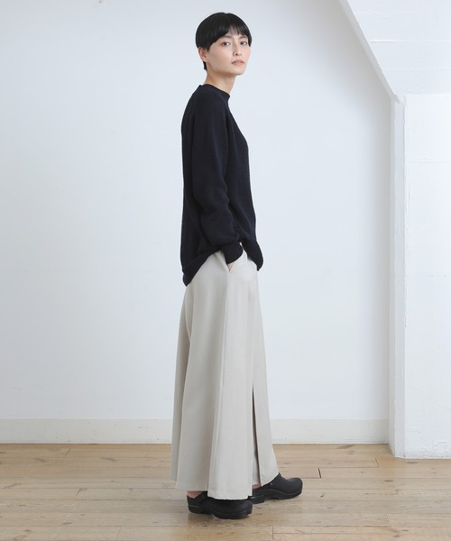 Plantation(プランテーション)の「コットンリブニット(ニット/セーター・レディース・ベージュ/ネイビー/イエロー・M size)」の14枚目の写真