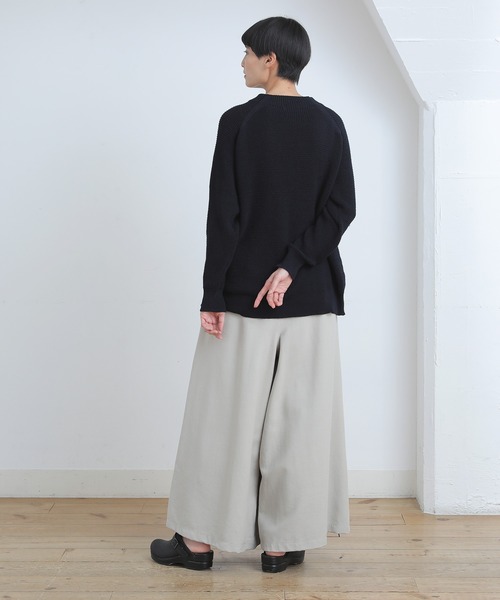 Plantation(プランテーション)の「コットンリブニット(ニット/セーター・レディース・ベージュ/ネイビー/イエロー・M size)」の15枚目の写真
