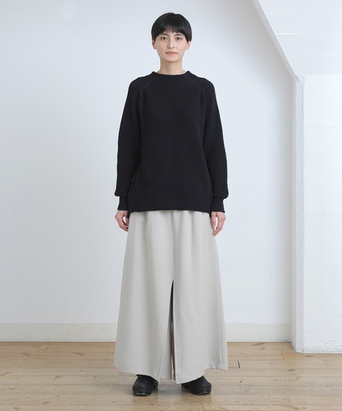 Plantation(プランテーション)の「コットンリブニット(ニット/セーター・レディース・ベージュ/ネイビー/イエロー・M size)」の13枚目の写真