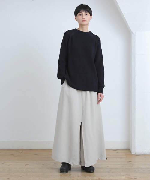 Plantation(プランテーション)の「コットンリブニット(ニット/セーター・レディース・ベージュ/ネイビー/イエロー・M size)」の12枚目の写真