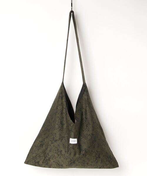 BEDWIN & THE HEARTBREAKERS（ベドウィン アンド ザ ハートブレイカーズ）の「JACQUARD BAG "KASAYA"（ショルダーバッグ・メンズ・ブラック/グリーン・FREE）」の7枚目の写真