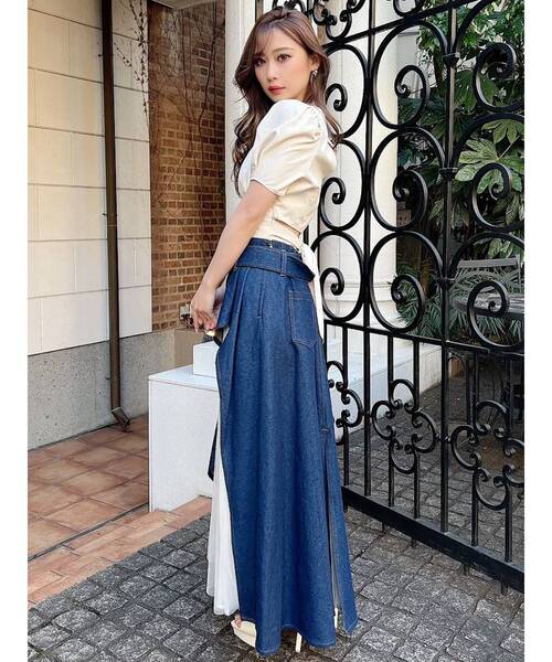 RESEXXY(リゼクシー)の「バックオープンスクエアブラウス(シャツ/ブラウス・レディース・アイボリー/その他1/ブラック/イエロー・FREE)」の20枚目の写真