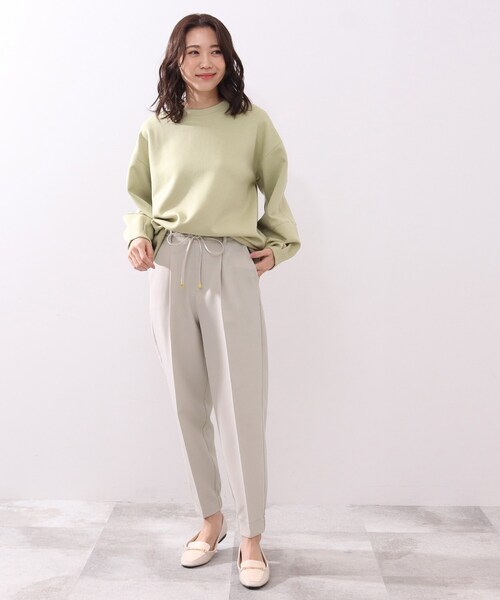 DRESKIP（ドレスキップ）の「◆とろみジョガ－パンツ（その他パンツ・レディース・ライトグレー/ブラック/オリーブ・02/03/04）」の14枚目の写真