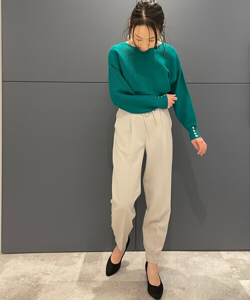 DRESKIP（ドレスキップ）の「◆とろみジョガ－パンツ（その他パンツ・レディース・ライトグレー/ブラック/オリーブ・02/03/04）」の16枚目の写真