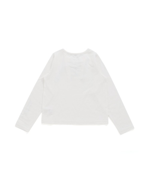 JENNI love（ジェニィラブ）の「フロントレースアップロンT（Tシャツ/カットソー・キッズ・オフホワイト/ブラック/ミント・130cm/140cm/150cm/160cm）」の7枚目の写真