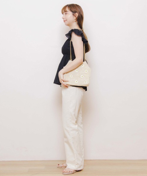 flower（フラワー）の「フラワーシャワーバッグ（ショルダーバッグ・レディース・アイボリー・FREE）」の5枚目の写真