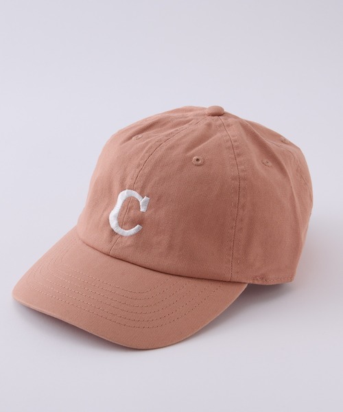 CIAOPANIC(チャオパニック)の「イニシャルキャップ(キャップ・レディース・ダークグリーン/ベージュ/ネイビー/サーモンピンク/グリーン/ピンク/ブラック・FREE)」の8枚目の写真