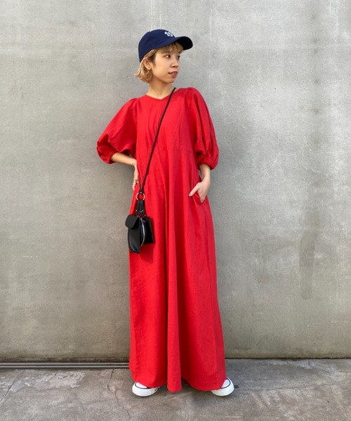 CIAOPANIC(チャオパニック)の「イニシャルキャップ(キャップ・レディース・ダークグリーン/ベージュ/ネイビー/サーモンピンク/グリーン/ピンク/ブラック・FREE)」の13枚目の写真