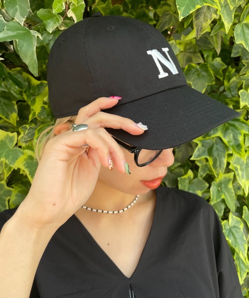 CIAOPANIC(チャオパニック)の「イニシャルキャップ(キャップ・レディース・ダークグリーン/ベージュ/ネイビー/サーモンピンク/グリーン/ピンク/ブラック・FREE)」の16枚目の写真