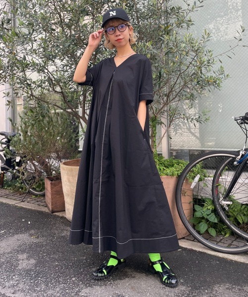 CIAOPANIC(チャオパニック)の「イニシャルキャップ(キャップ・レディース・ダークグリーン/ベージュ/ネイビー/サーモンピンク/グリーン/ピンク/ブラック・FREE)」の19枚目の写真