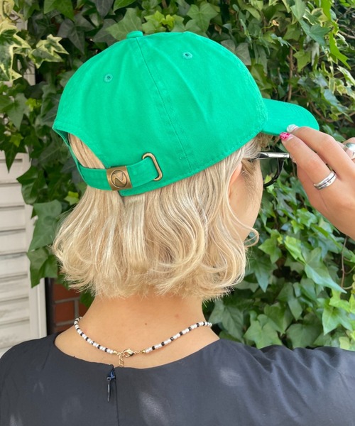 CIAOPANIC(チャオパニック)の「イニシャルキャップ(キャップ・レディース・ダークグリーン/ベージュ/ネイビー/サーモンピンク/グリーン/ピンク/ブラック・FREE)」の20枚目の写真