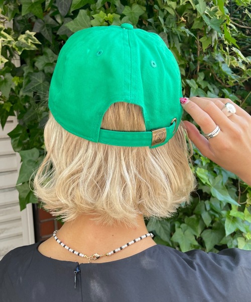 CIAOPANIC(チャオパニック)の「イニシャルキャップ(キャップ・レディース・ダークグリーン/ベージュ/ネイビー/サーモンピンク/グリーン/ピンク/ブラック・FREE)」の21枚目の写真