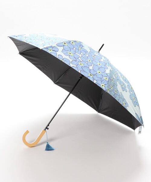 カヤ（カヤ）の「【カヤ】-SHIKI-四季 春風日傘 晴雨兼用（長傘・レディース・ネイビー/イエロー/ブルー/グリーン/イエロー系その他/ブルー系その他/レッド/バイオレット・FREE）」の4枚目の写真