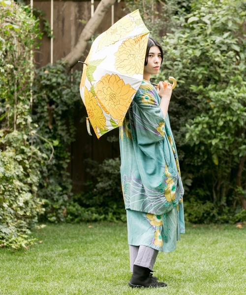 カヤ（カヤ）の「【カヤ】-SHIKI-四季 春風日傘 晴雨兼用（長傘・レディース・ネイビー/イエロー/ブルー/グリーン/イエロー系その他/ブルー系その他/レッド/バイオレット・FREE）」の20枚目の写真