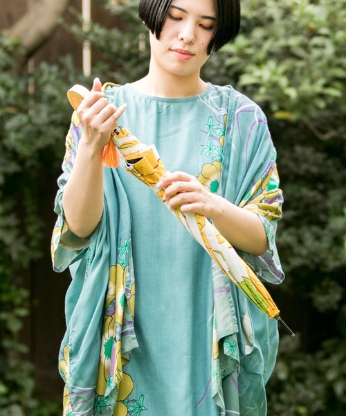 カヤ（カヤ）の「【カヤ】-SHIKI-四季 春風日傘 晴雨兼用（長傘・レディース・ネイビー/イエロー/ブルー/グリーン/イエロー系その他/ブルー系その他/レッド/バイオレット・FREE）」の14枚目の写真