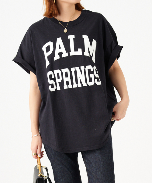 JOURNAL STANDARD(ジャーナルスタンダード)の「■ラウンドヘムロゴTシャツ(Tシャツ/カットソー・レディース・ブラック/ホワイト/カーキ・FREE)」の3枚目の写真