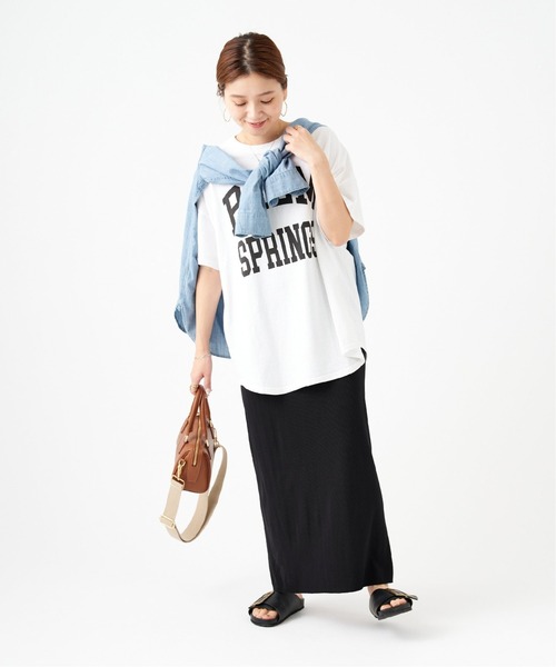 JOURNAL STANDARD(ジャーナルスタンダード)の「■ラウンドヘムロゴTシャツ(Tシャツ/カットソー・レディース・ブラック/ホワイト/カーキ・FREE)」の14枚目の写真