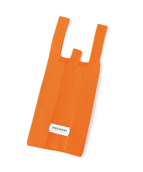 ANEMONE（アネモネ）の「シンプルニットのトートバッグ[S]（トートバッグ・レディース・ライトイエロー/ラベンダー/エメラルド/アイボリー/オレンジ/ライトピンク/ブラウン・FREE）」の9枚目の写真