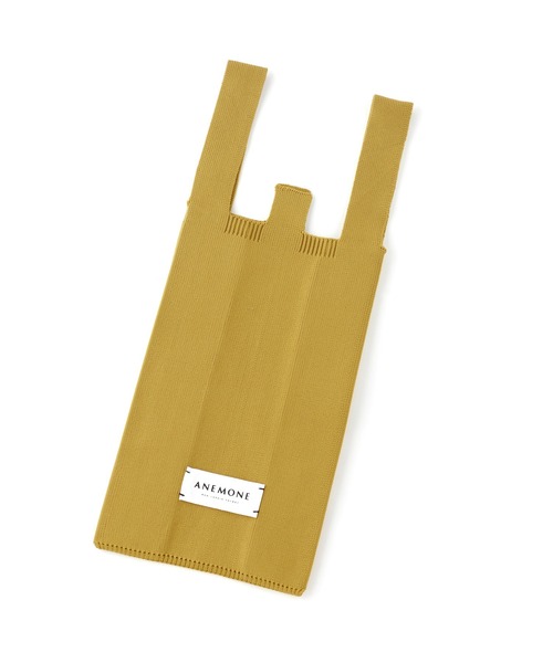 ANEMONE（アネモネ）の「シンプルニットのトートバッグ[S]（トートバッグ・レディース・ライトイエロー/ラベンダー/エメラルド/アイボリー/オレンジ/ライトピンク/ブラウン・FREE）」の10枚目の写真