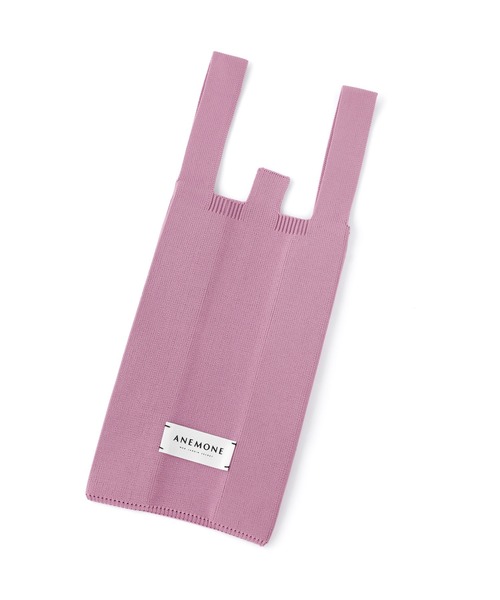 ANEMONE（アネモネ）の「シンプルニットのトートバッグ[S]（トートバッグ・レディース・ライトイエロー/ラベンダー/エメラルド/アイボリー/オレンジ/ライトピンク/ブラウン・FREE）」の11枚目の写真