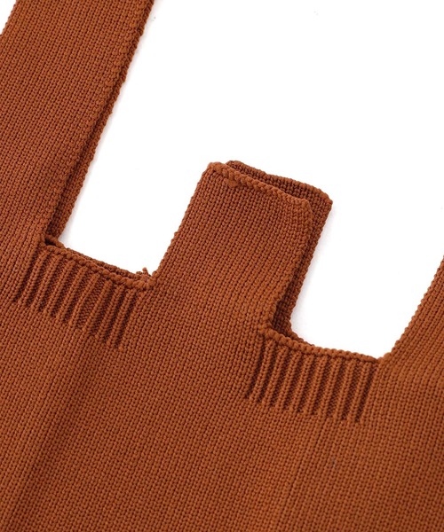 ANEMONE（アネモネ）の「シンプルニットのトートバッグ[S]（トートバッグ・レディース・ライトイエロー/ラベンダー/エメラルド/アイボリー/オレンジ/ライトピンク/ブラウン・FREE）」の15枚目の写真