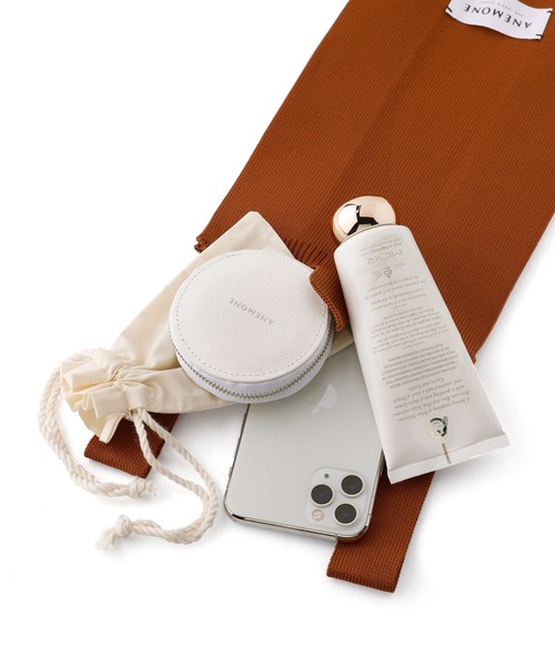 ANEMONE（アネモネ）の「シンプルニットのトートバッグ[S]（トートバッグ・レディース・ライトイエロー/ラベンダー/エメラルド/アイボリー/オレンジ/ライトピンク/ブラウン・FREE）」の19枚目の写真