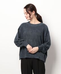 Et grenier by Samansa Mos2（エグルニエバイサマンサモスモス）の「やわらかモールニットバックスリットトップス（その他ルームウェア）」