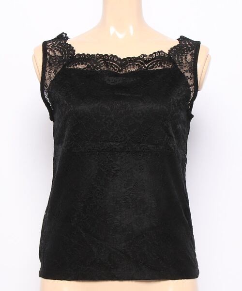 ROPE' PICNIC（ロペピクニック）の「前後2WAY総レースインナー（タンクトップ・レディース・ホワイト/ブラック/グレー・38/40）」の6枚目の写真