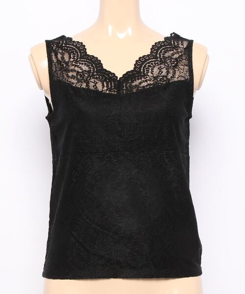 ROPE' PICNIC（ロペピクニック）の「前後2WAY総レースインナー（タンクトップ・レディース・ホワイト/ブラック/グレー・38/40）」の9枚目の写真