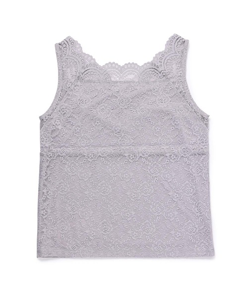 ROPE' PICNIC（ロペピクニック）の「前後2WAY総レースインナー（タンクトップ・レディース・ホワイト/ブラック/グレー・38/40）」の18枚目の写真