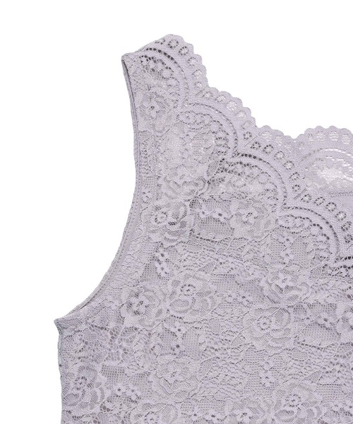 ROPE' PICNIC（ロペピクニック）の「前後2WAY総レースインナー（タンクトップ・レディース・ホワイト/ブラック/グレー・38/40）」の16枚目の写真