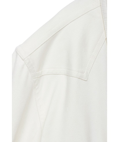 HIGH STREET（ハイストリート）の「HIGH STREET∴ポリエステルスエード七分袖ウエスタン風シャツ（シャツ/ブラウス・メンズ・アイボリー/ピンク/グレー系その他・L/M/S）」の19枚目の写真