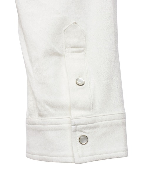 HIGH STREET（ハイストリート）の「HIGH STREET∴ポリエステルスエード七分袖ウエスタン風シャツ（シャツ/ブラウス・メンズ・アイボリー/ピンク/グレー系その他・L/M/S）」の20枚目の写真