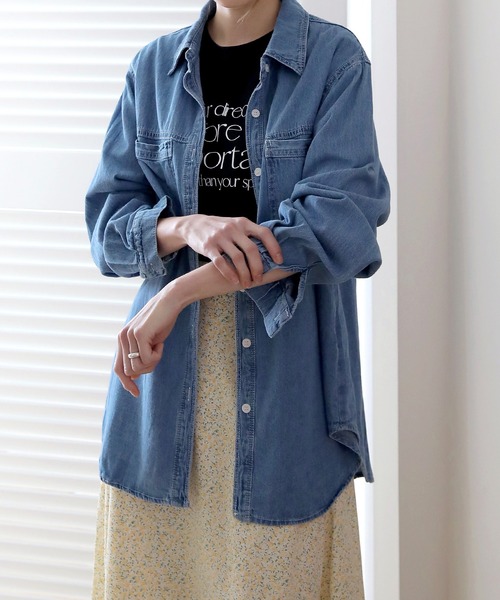 ステッチデニムシャツ シャツ ブラウス Une Mansion ユヌマンション のファッション通販 Zozotown